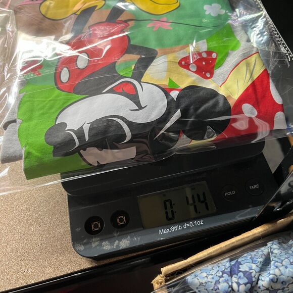 Mickey‎ Mouse Shirt Girls Large Oversized Short-sleeve Disney Flower Power Tee - Picture 9 of 9